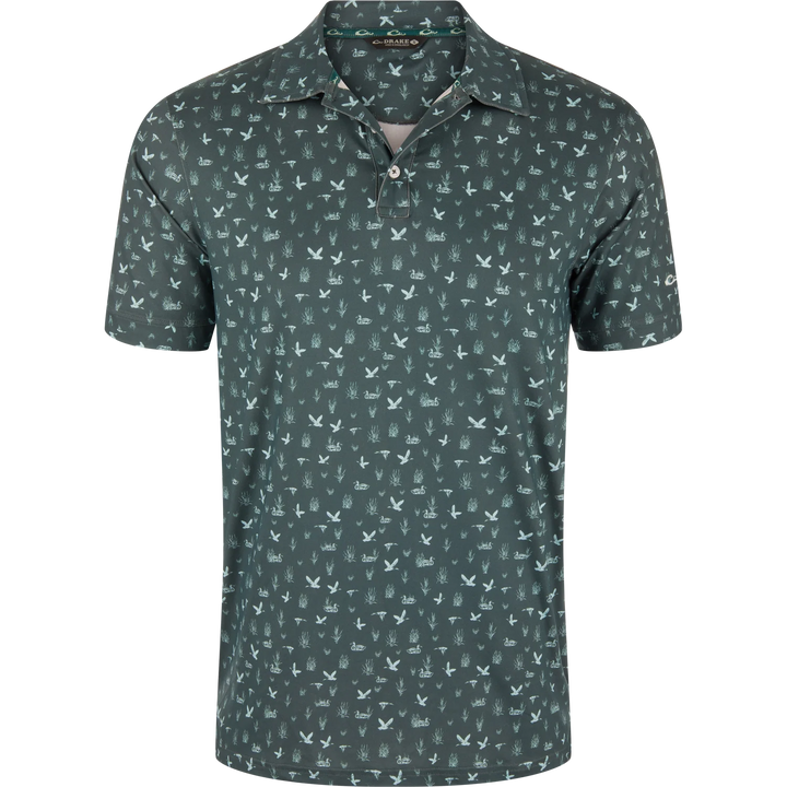 Marsh Duck Polo - Rainforest Green
