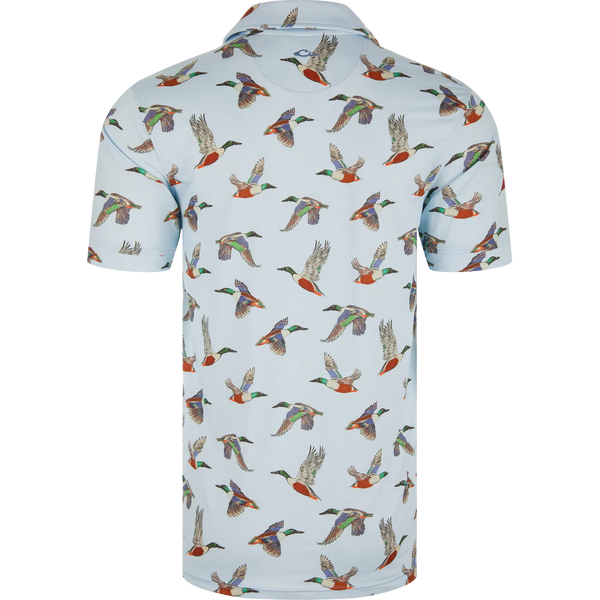 Drake Polo Flying Spoonie Short Sleeve Shirt - Nantucket Breeze