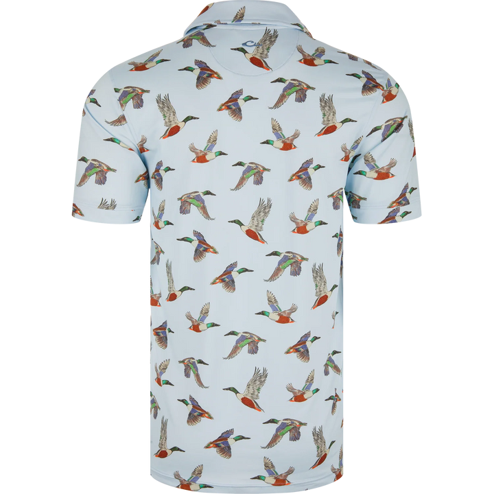 Drake Polo Flying Spoonie Short Sleeve Shirt - Nantucket Breeze