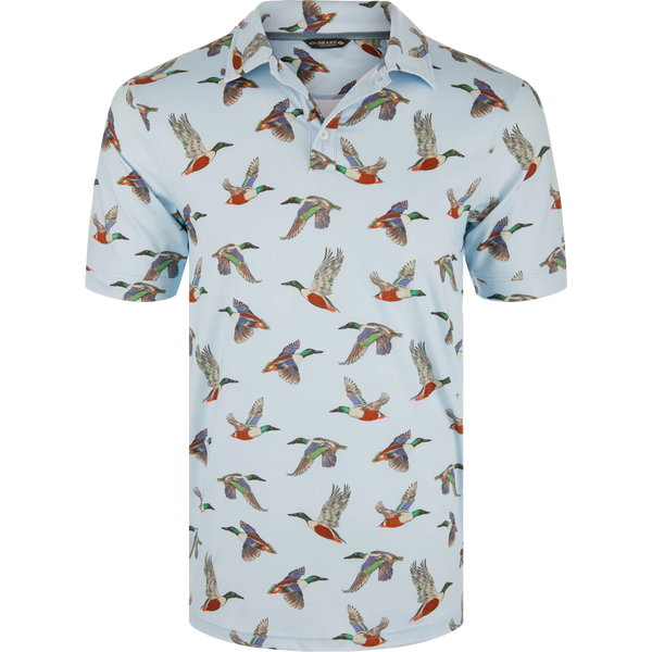Drake Polo Flying Spoonie Short Sleeve Shirt - Nantucket Breeze