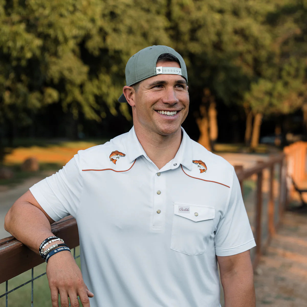 Pearl Snap Performance Polo - Redfish