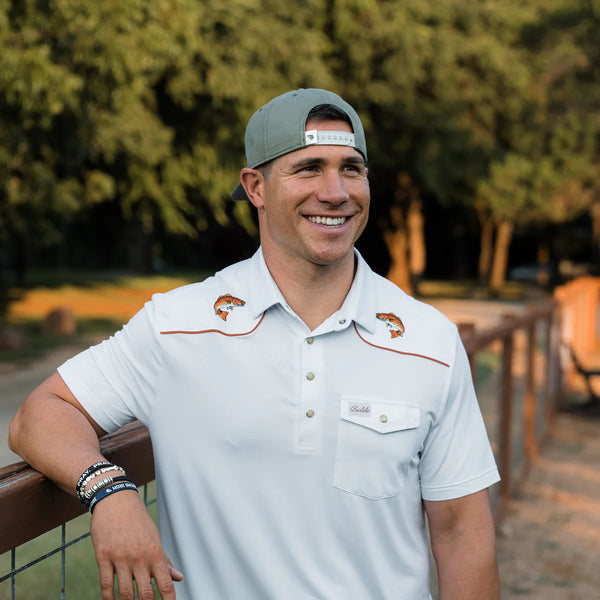 Pearl Snap Performance Polo - Redfish