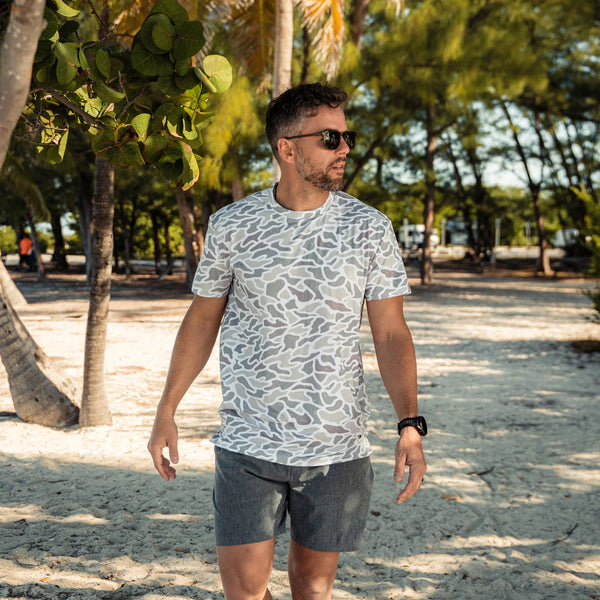 Go To Tee - White Camo