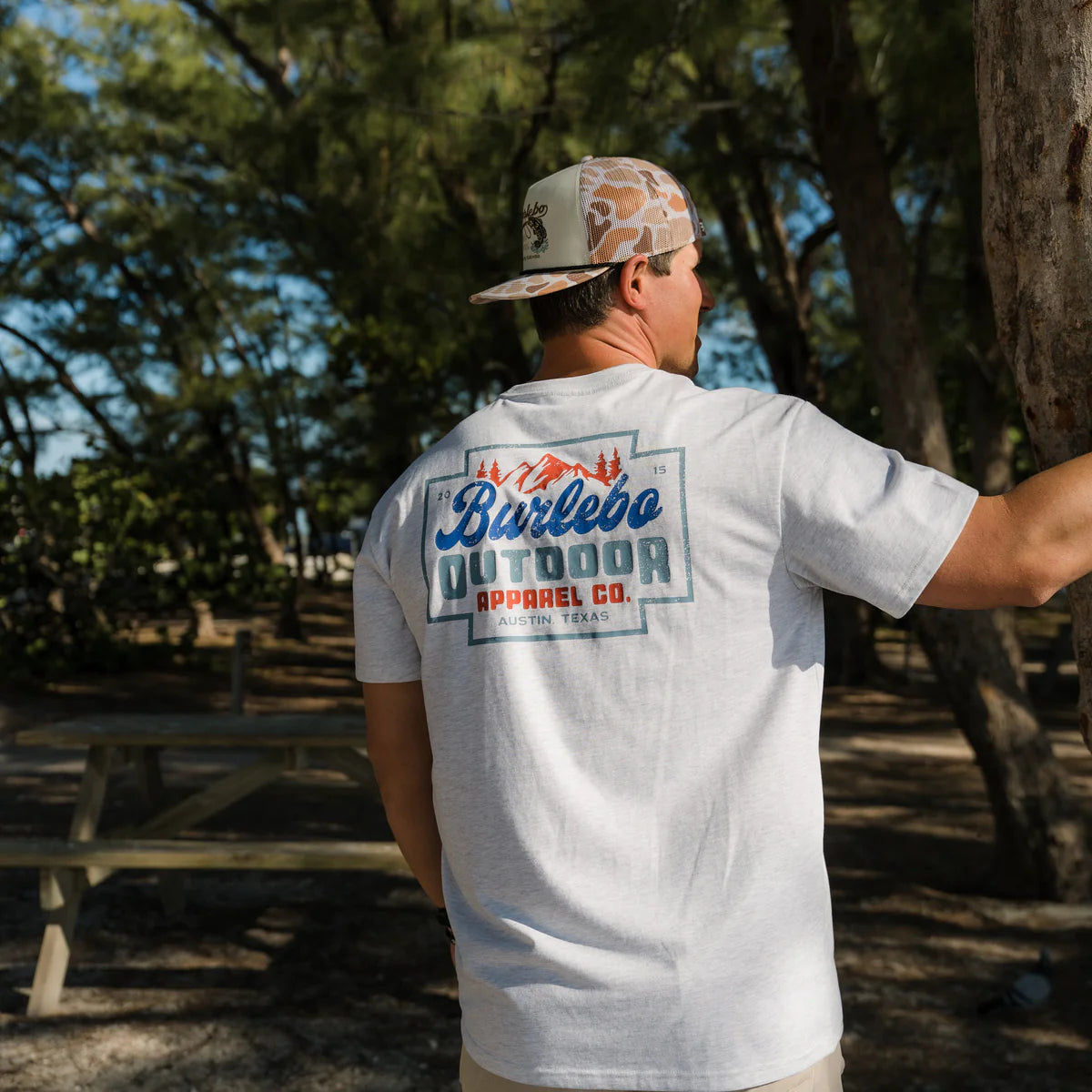 SS Tee - Mountain Range - Heather Ash Grey