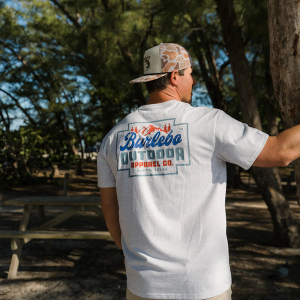 SS Tee - Mountain Range - Heather Ash Grey