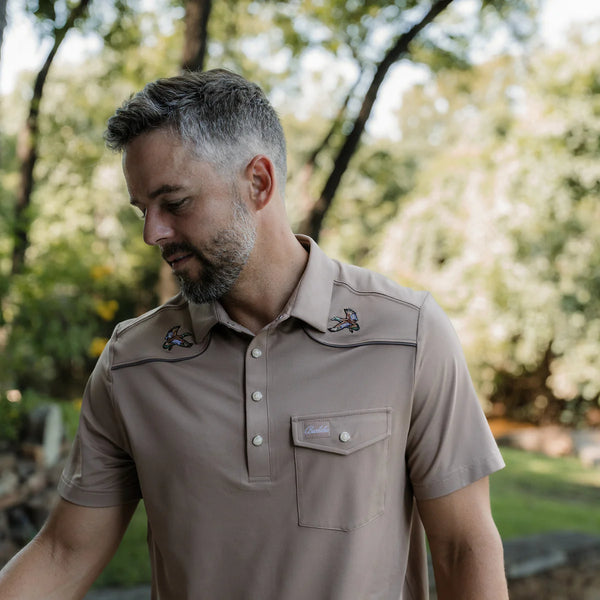 Pearl Snap Performance Polo - Mallards