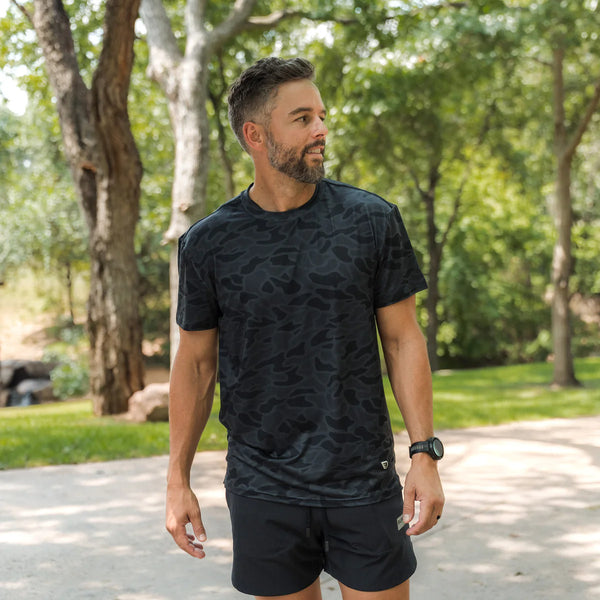 Go To Tee - Black Camo