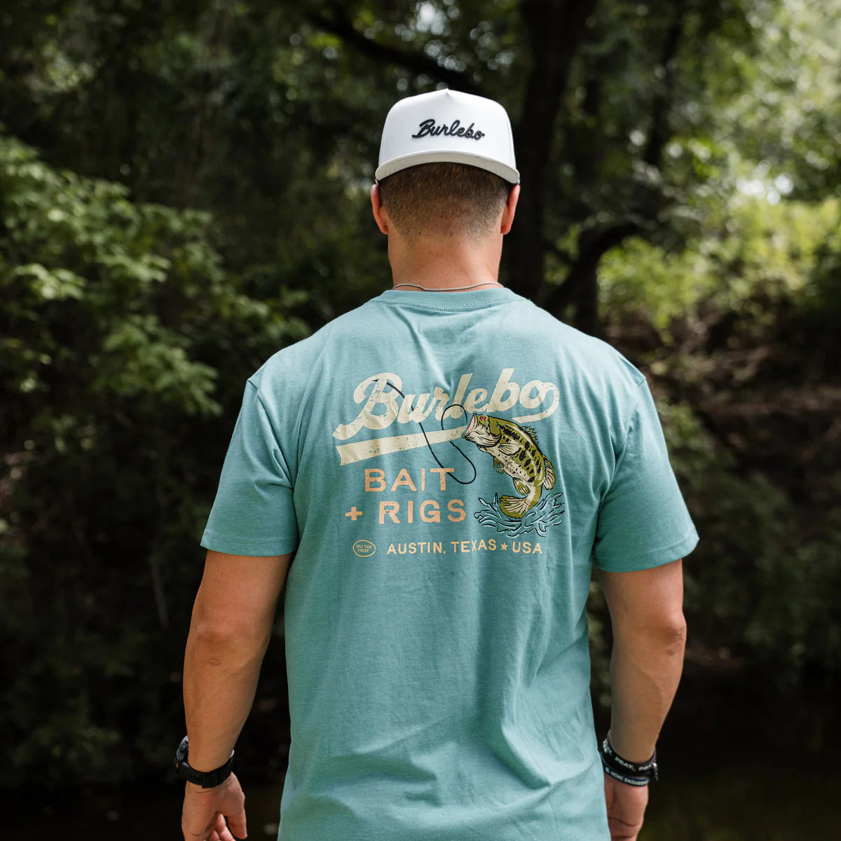 SS Tee - Bait and Rigs - Cyan