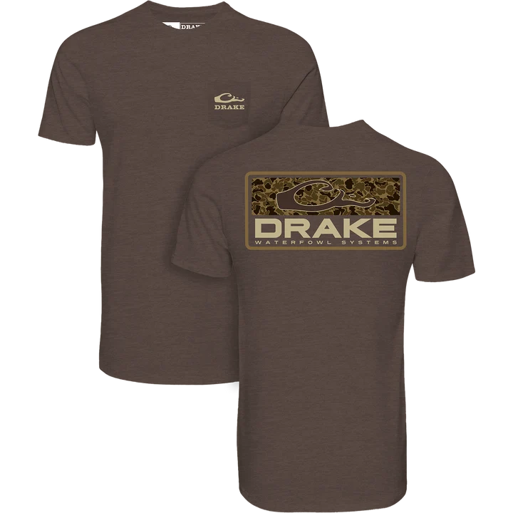Old School Bar T-Shirt - Chocolate Brown