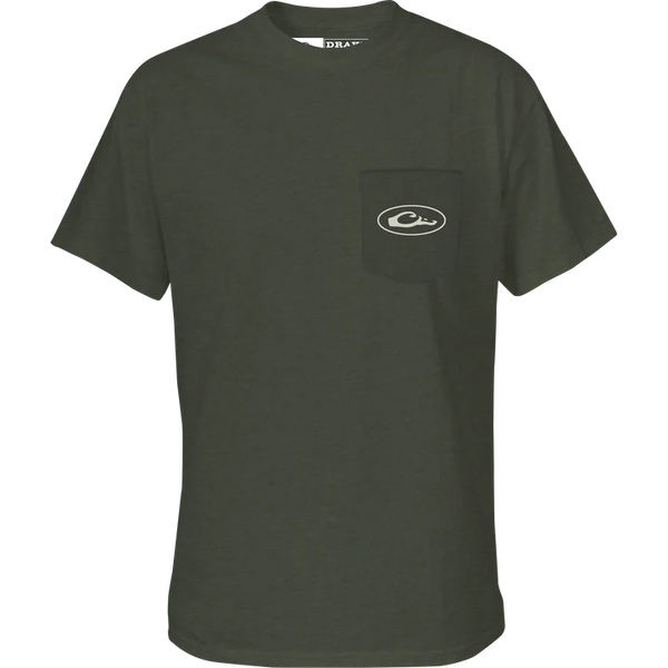 Black Lab Collar T-Shirt - Kalamata Olive