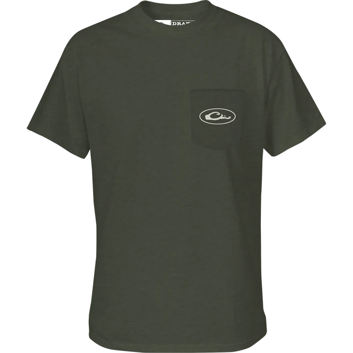 Black Lab Collar T-Shirt - Kalamata Olive