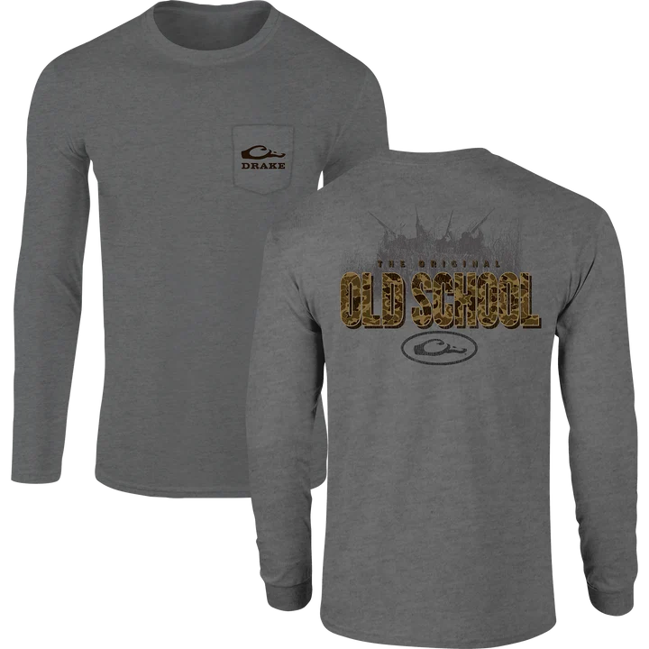 Old School Original Long Sleeve T-Shirt - Graphite Heather