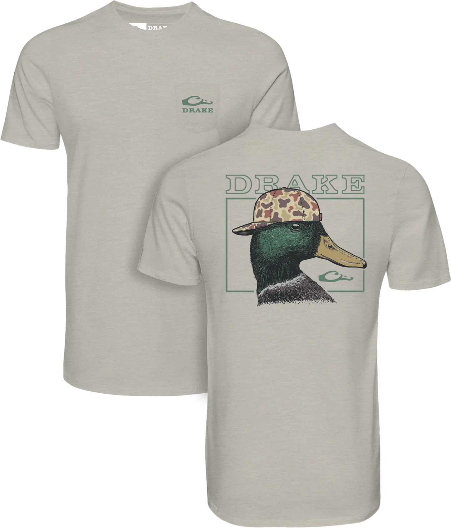 Back Cap Mallard T SS - Cobblestone Light Heather