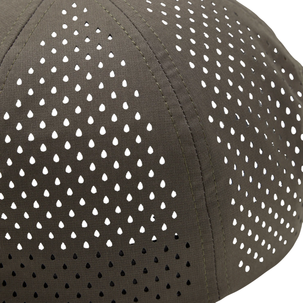 Perforated Flatbill Roper Cap - Old School Monument