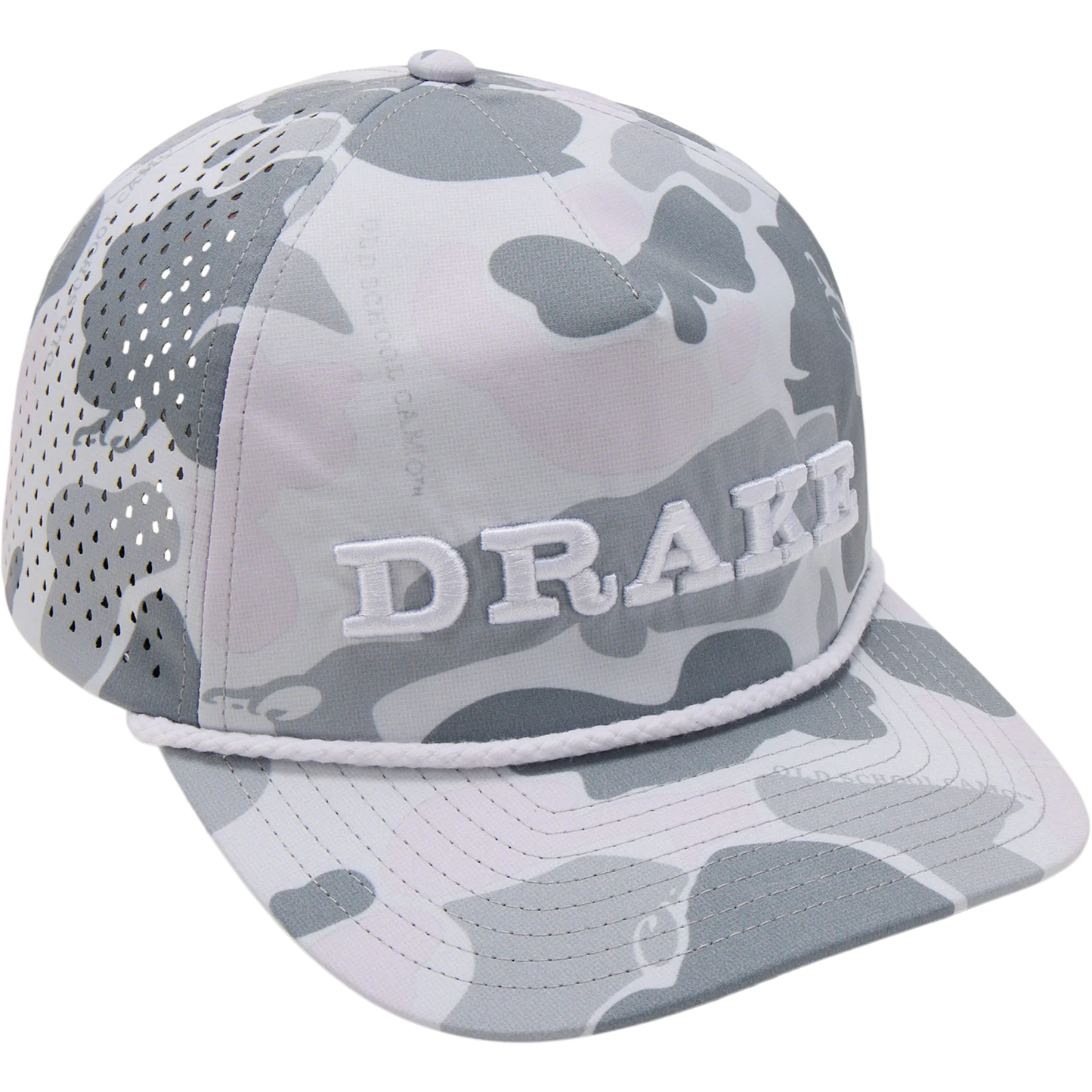 Perforated Flatbill Roper Cap - Old School Monument