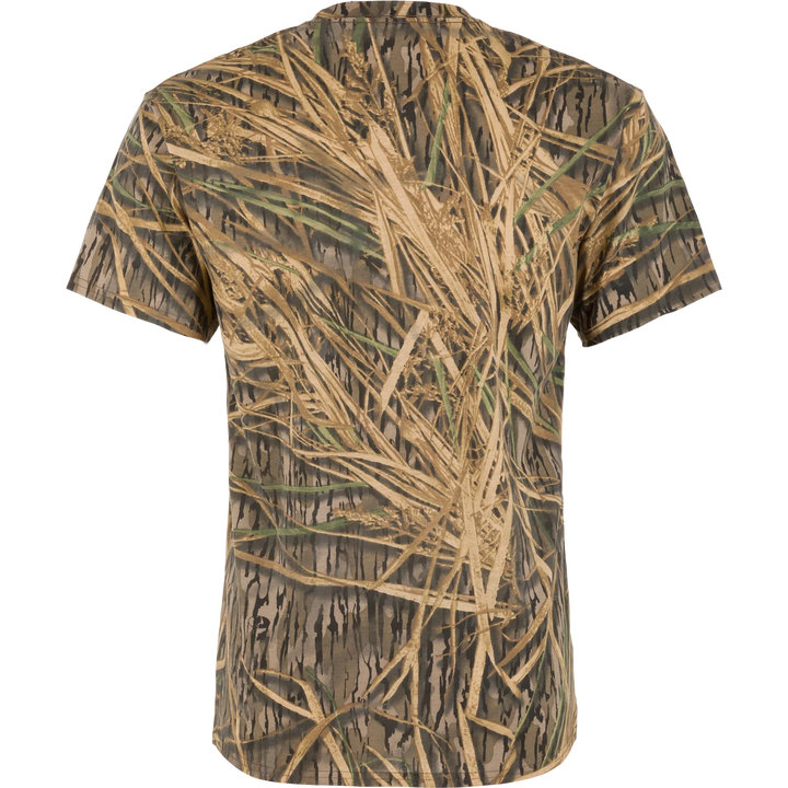 Drake Camo Graphic Logo T-Shirt - Mossy Oak Original Shadow Grass