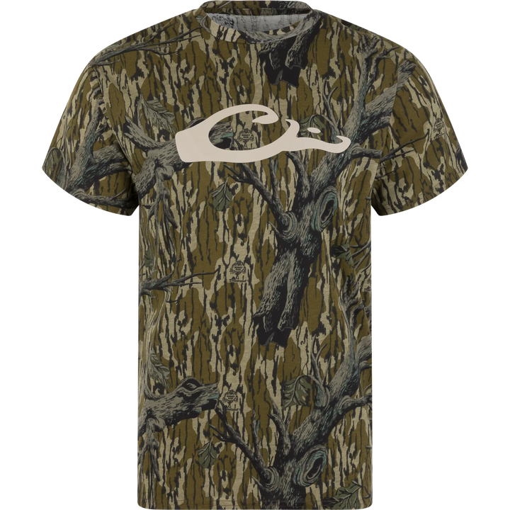 Drake Camo Graphic Logo T-Shirt - Mossy Oak Original Treestand
