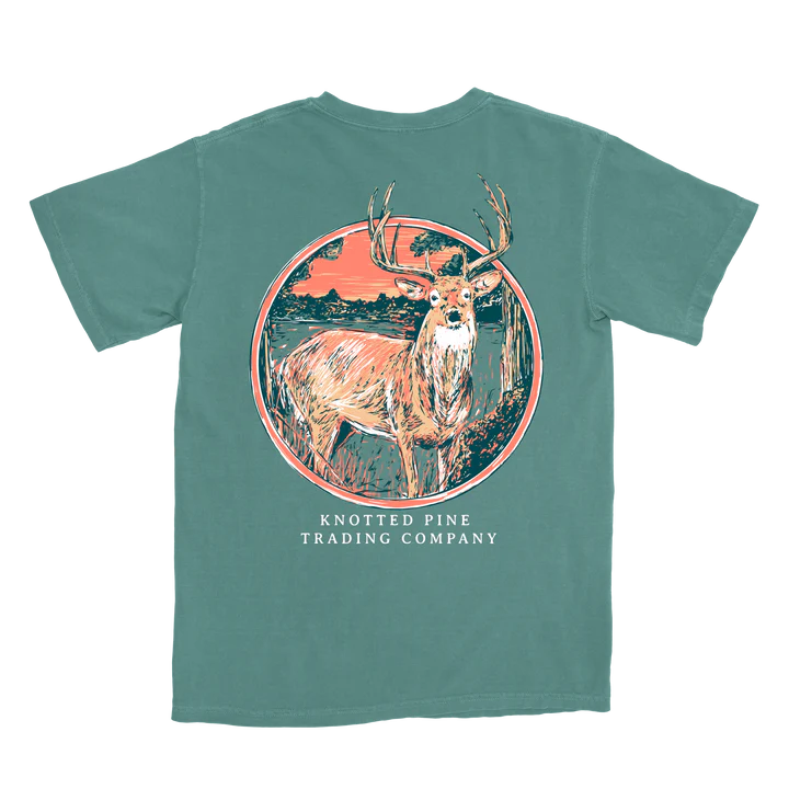 Deer Circle Tee - Pine