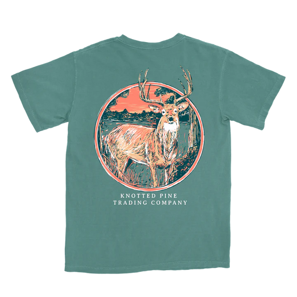 Deer Circle Tee - Pine