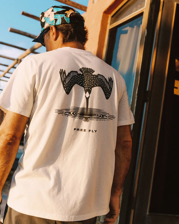 Dive Bomb Pocket Tee - Heather Sea Salt