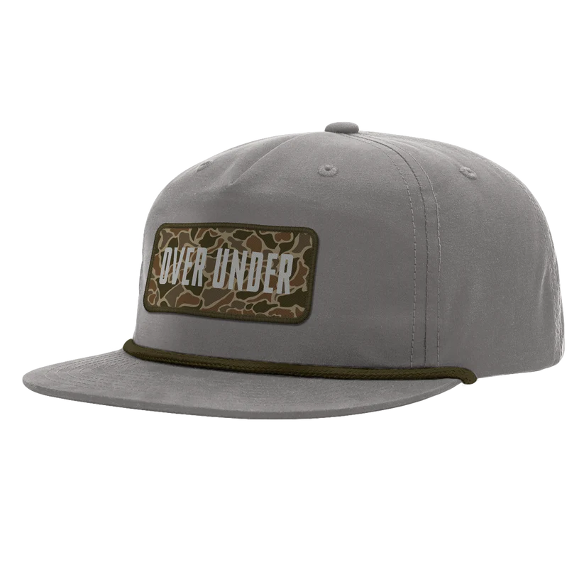 Duck Camo Badge Rope Hat - Light Charcoal