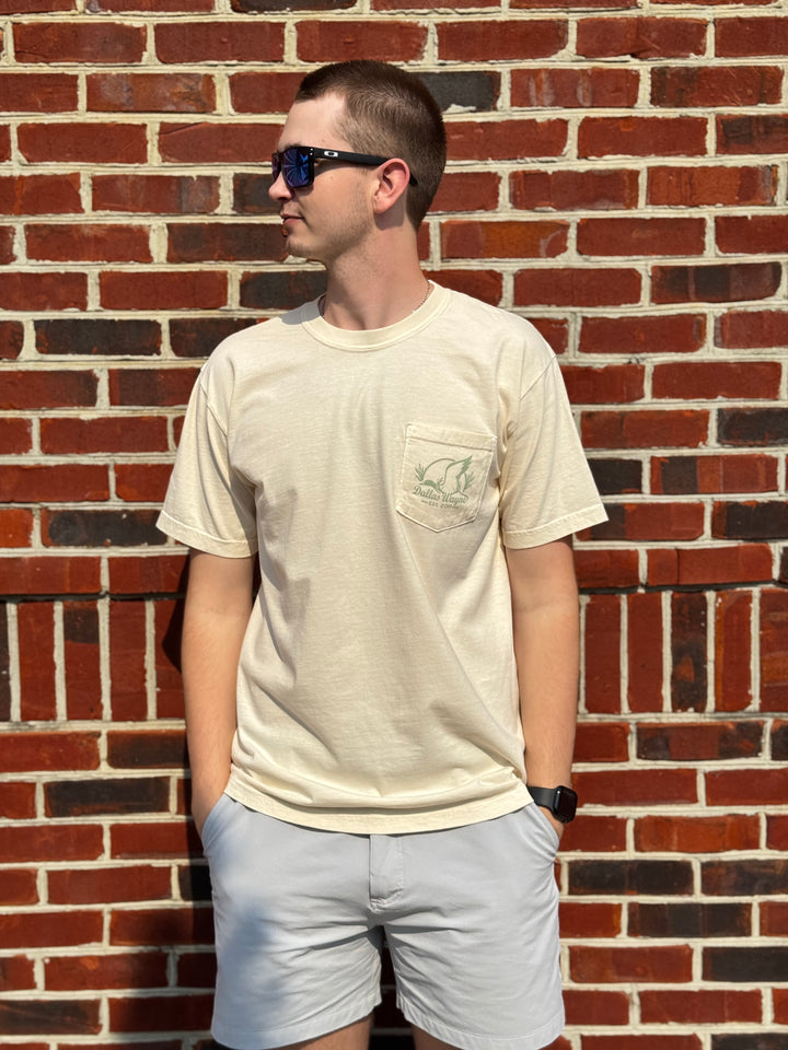Dallas Wayne Logo Tee - Ivory