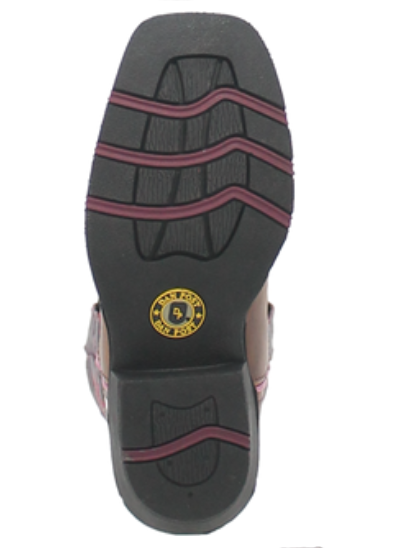 Majesty Leather Children's Boot - Sand/Purple