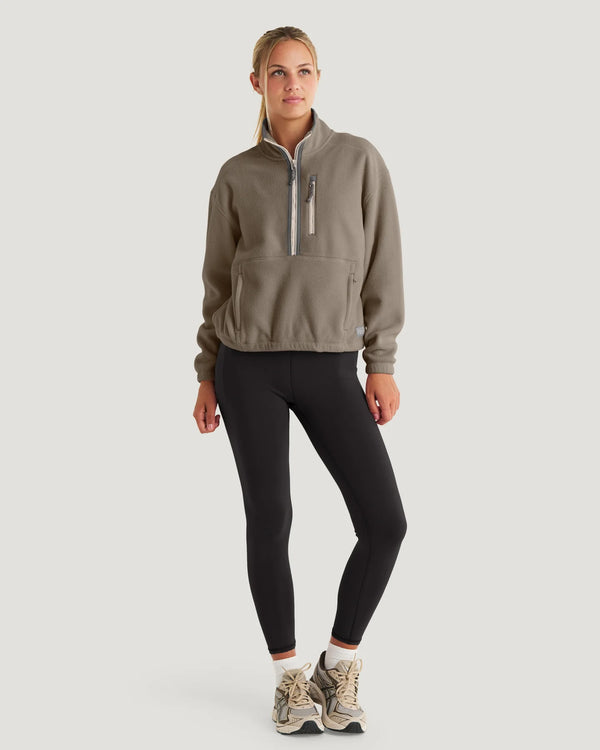 Women's Ashridge Fleece Half Zip - Fossil