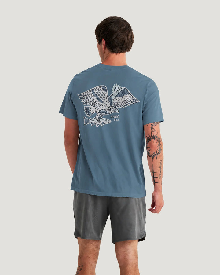 Osprey Catch  Tee - Pacific Blue