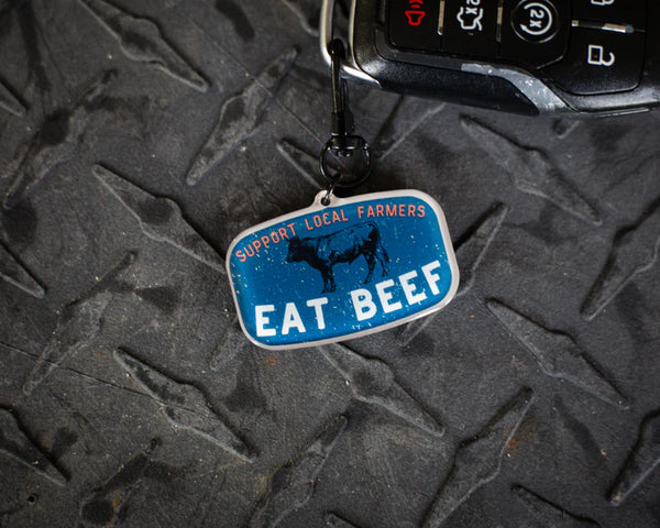 Eat Beef Keychain