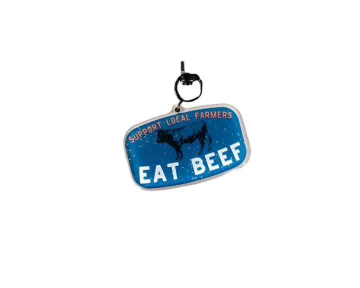 Eat Beef Keychain