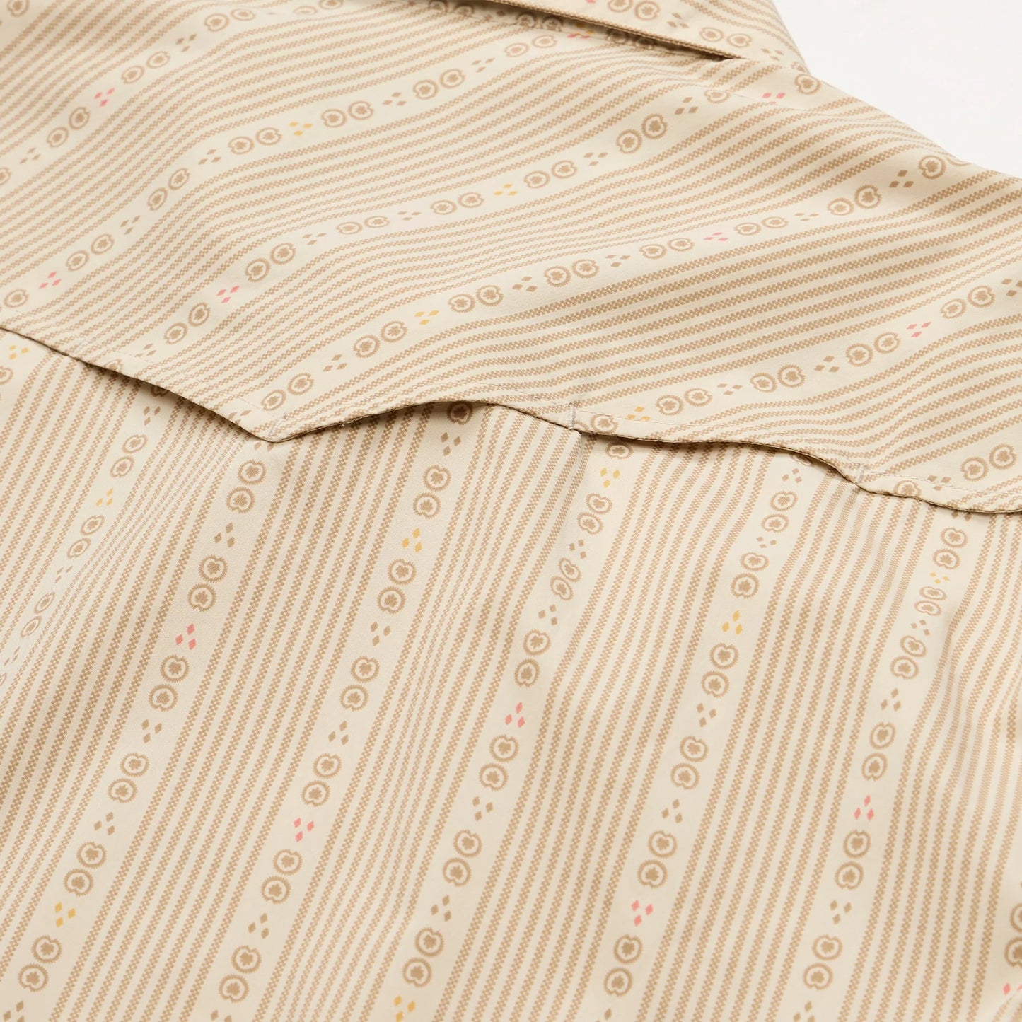 H Bar B Tech Longsleeve - Mosquero Stripe - Brown Rice