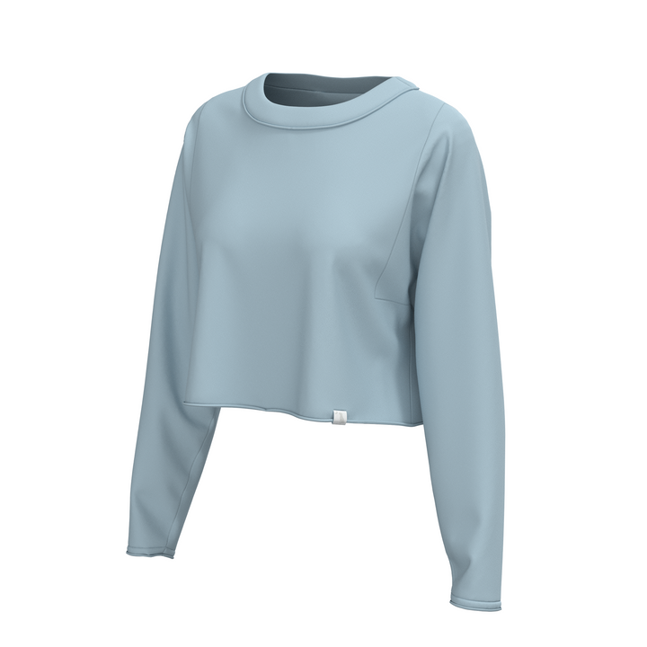 LG LS Boxy Crop Tee - Baby Blue