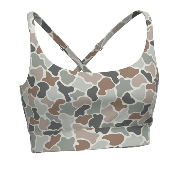Local Girl Sports Bra 2.0 - Forest Camo Flora