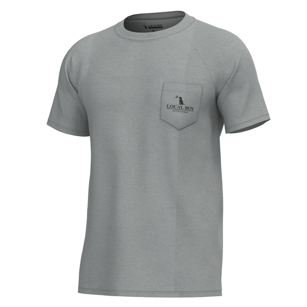 Youth Graphic S/S Heather Blend Crew - Brush Camo