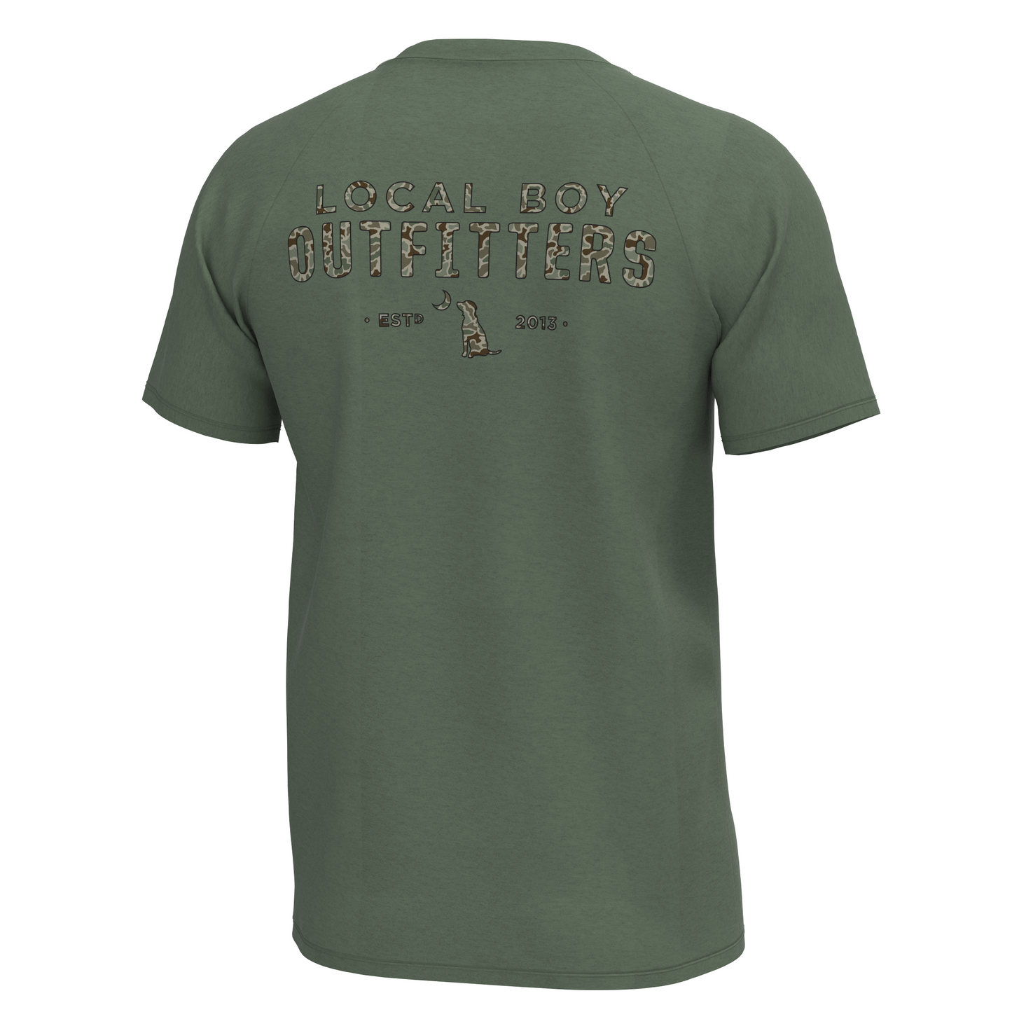 Graphic S/S Heather Blend Crew Tee - Old Signature