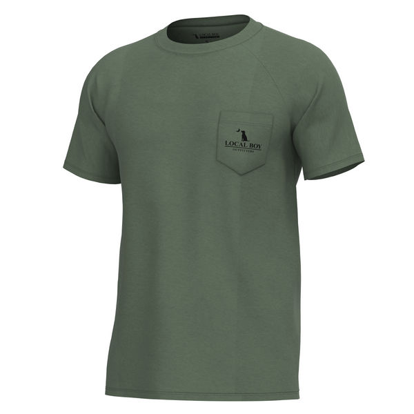 Graphic S/S Heather Blend Crew Tee - Old Signature