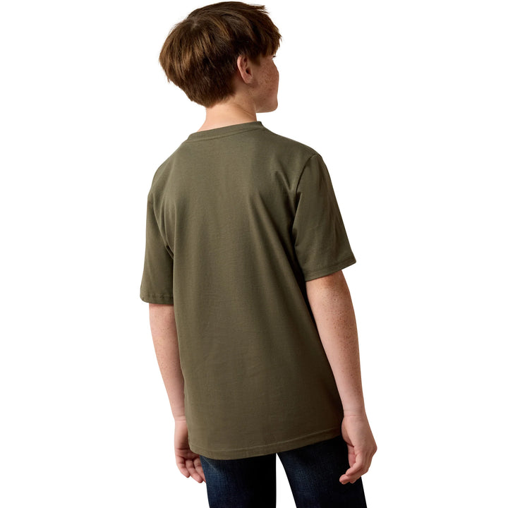 Youth Wild Creek Camo Tee - Army Green