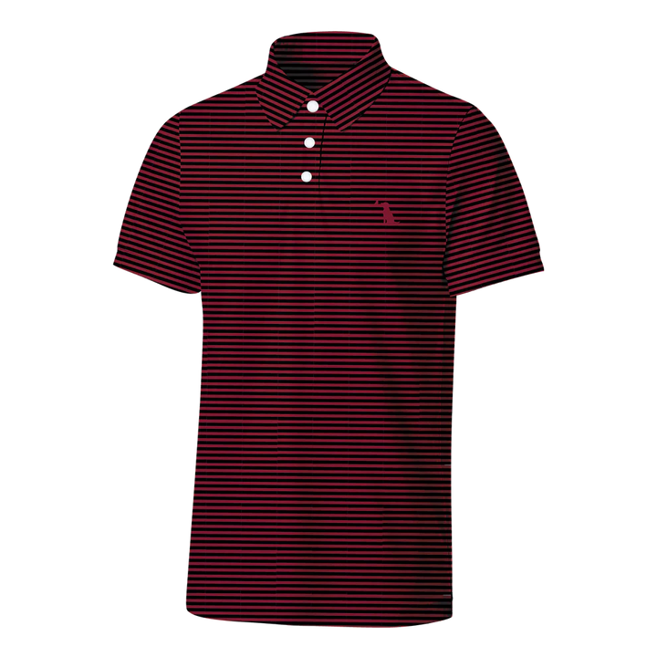 Collegiate Palms Polo - Garnet/Black