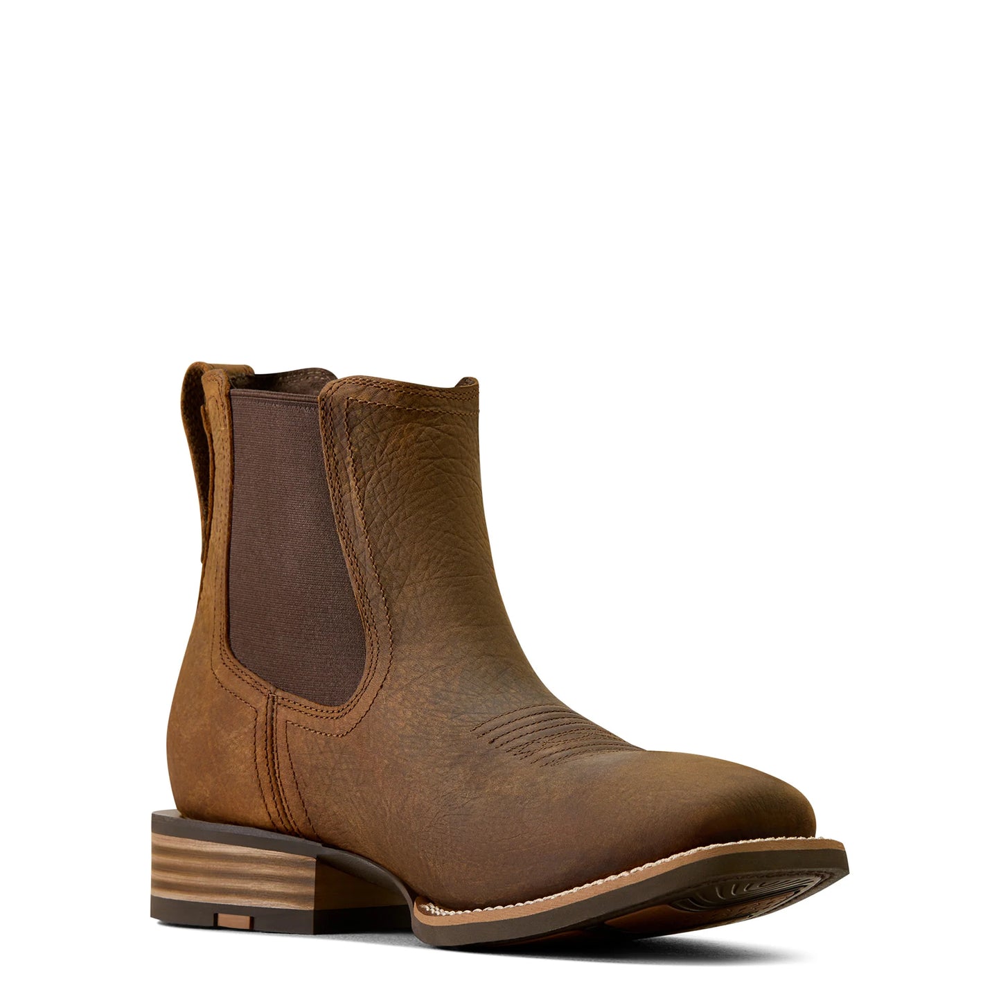 Ariat Men's Western Big Rig Wide Square Toe Chelsea Boot - Earth
