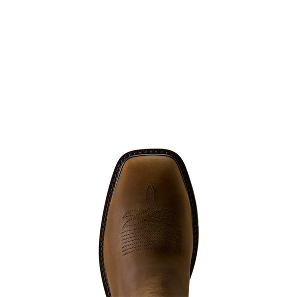 Ariat Groundwork Steel Toe Men's Wide Square Toe Work Boots - Brown