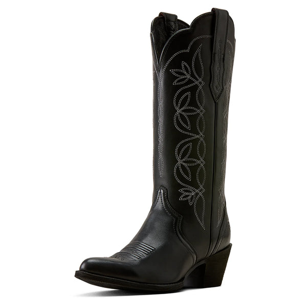 Ariat Women's Heritage Blossom J Toe Western Boot - Black
