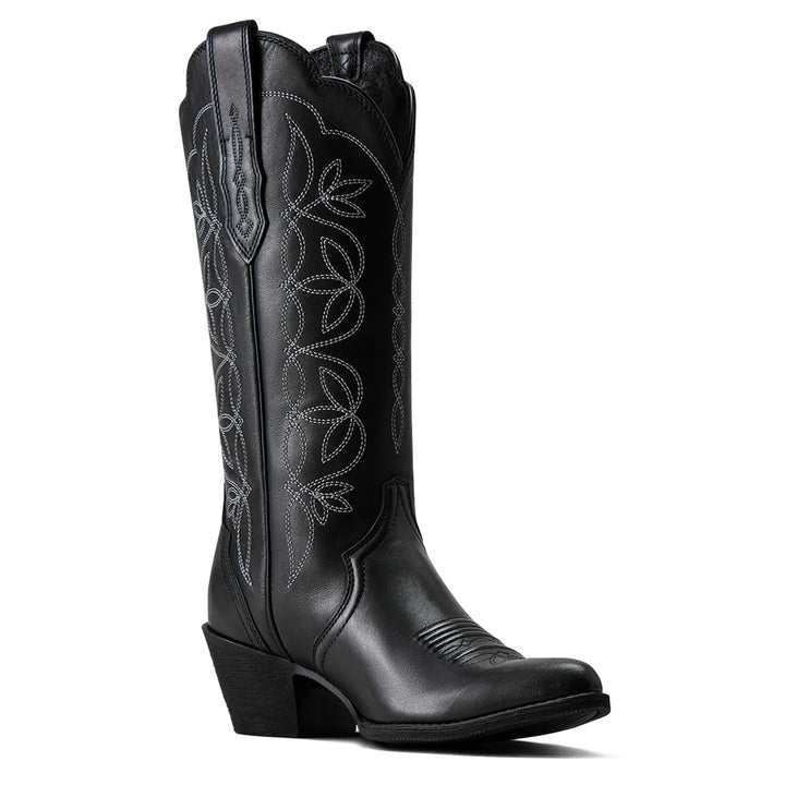 Ariat Women's Heritage Blossom J Toe Western Boot - Black