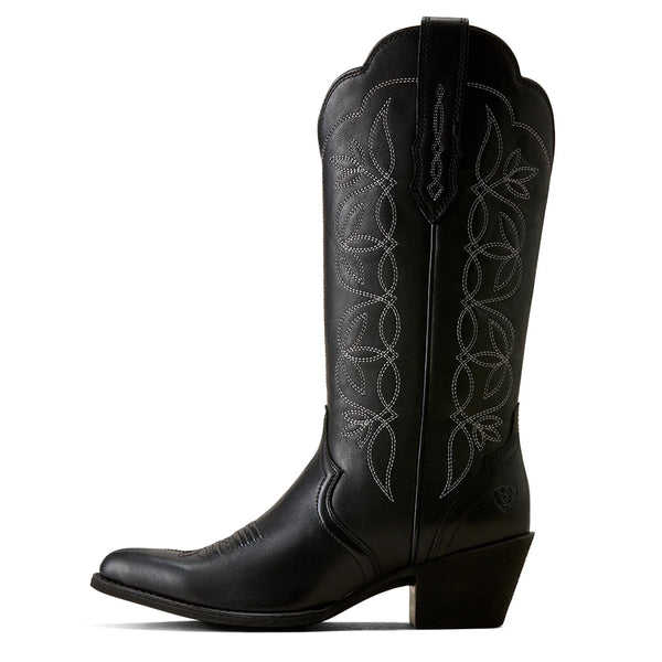 Ariat Women's Heritage Blossom J Toe Western Boot - Black