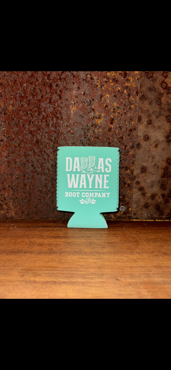 Dallas Wayne Cowgirl Boot Logo Koozie