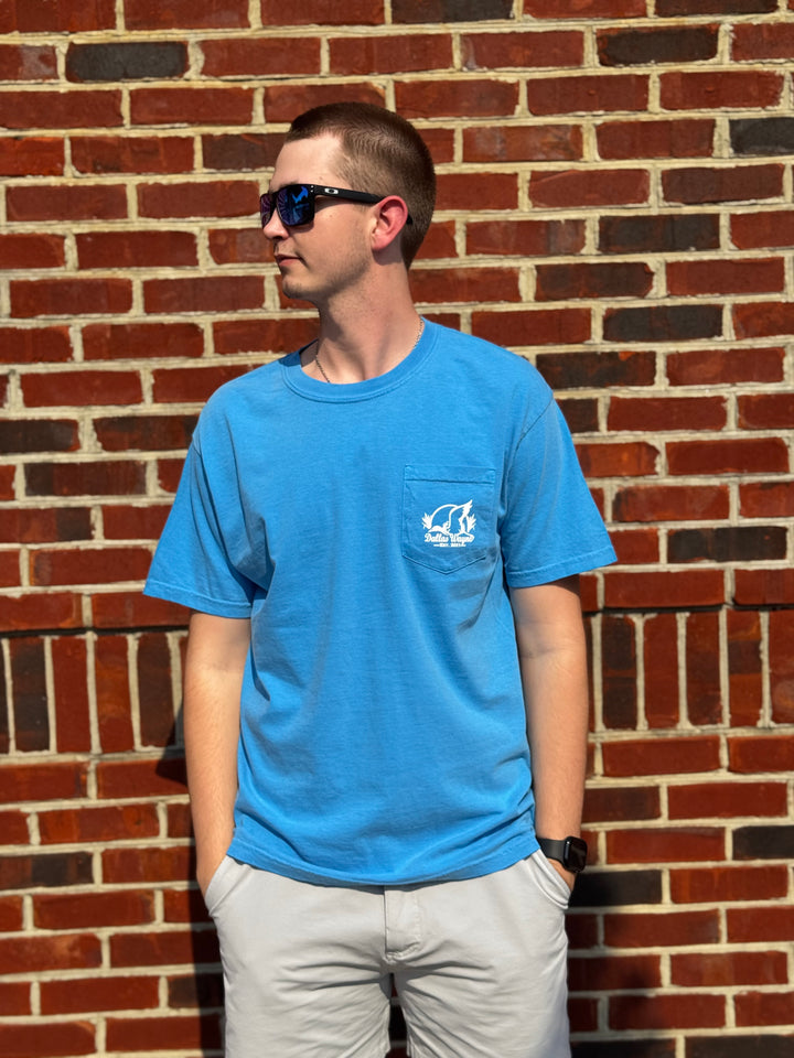 Dallas Wayne Logo Tee - Royal Caribe