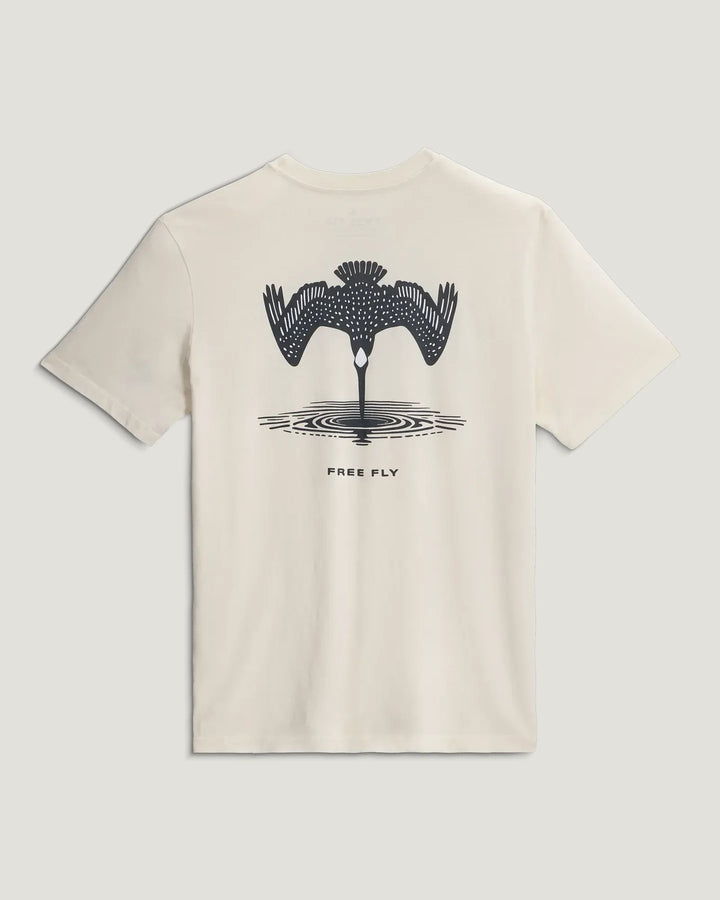 Dive Bomb Pocket Tee - Heather Sea Salt
