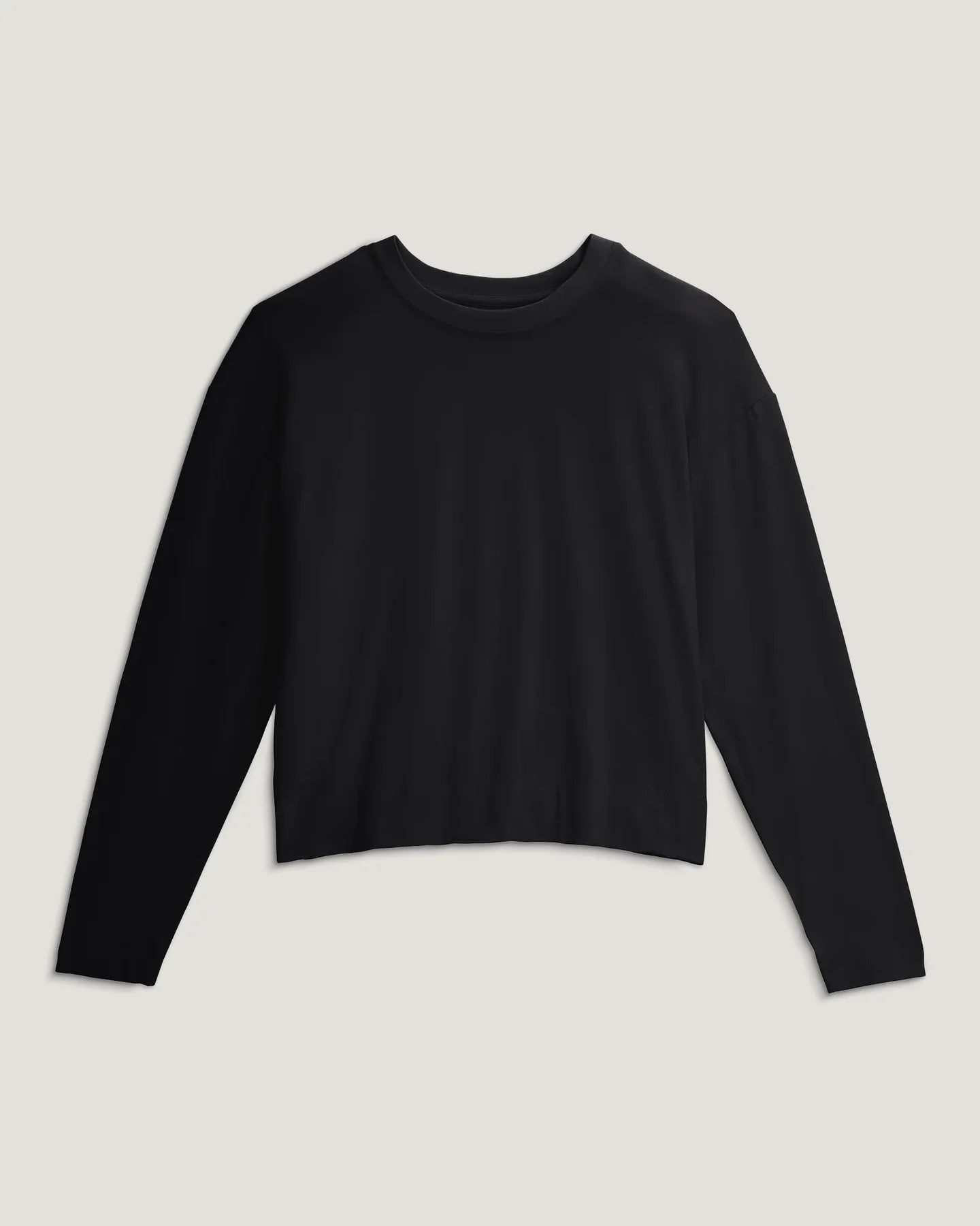 Women's Bamboo Shade Crossover Long Sleeve - Black