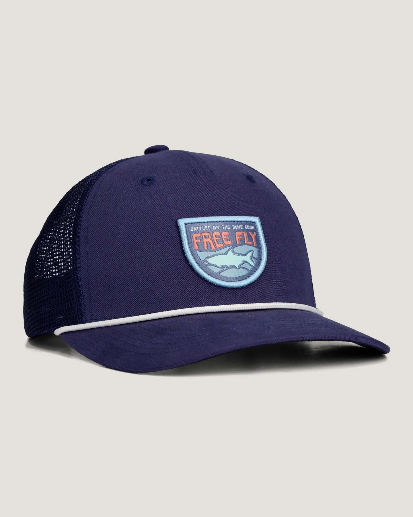 Youth Blue Edge Trucker Hat - Deep Navy