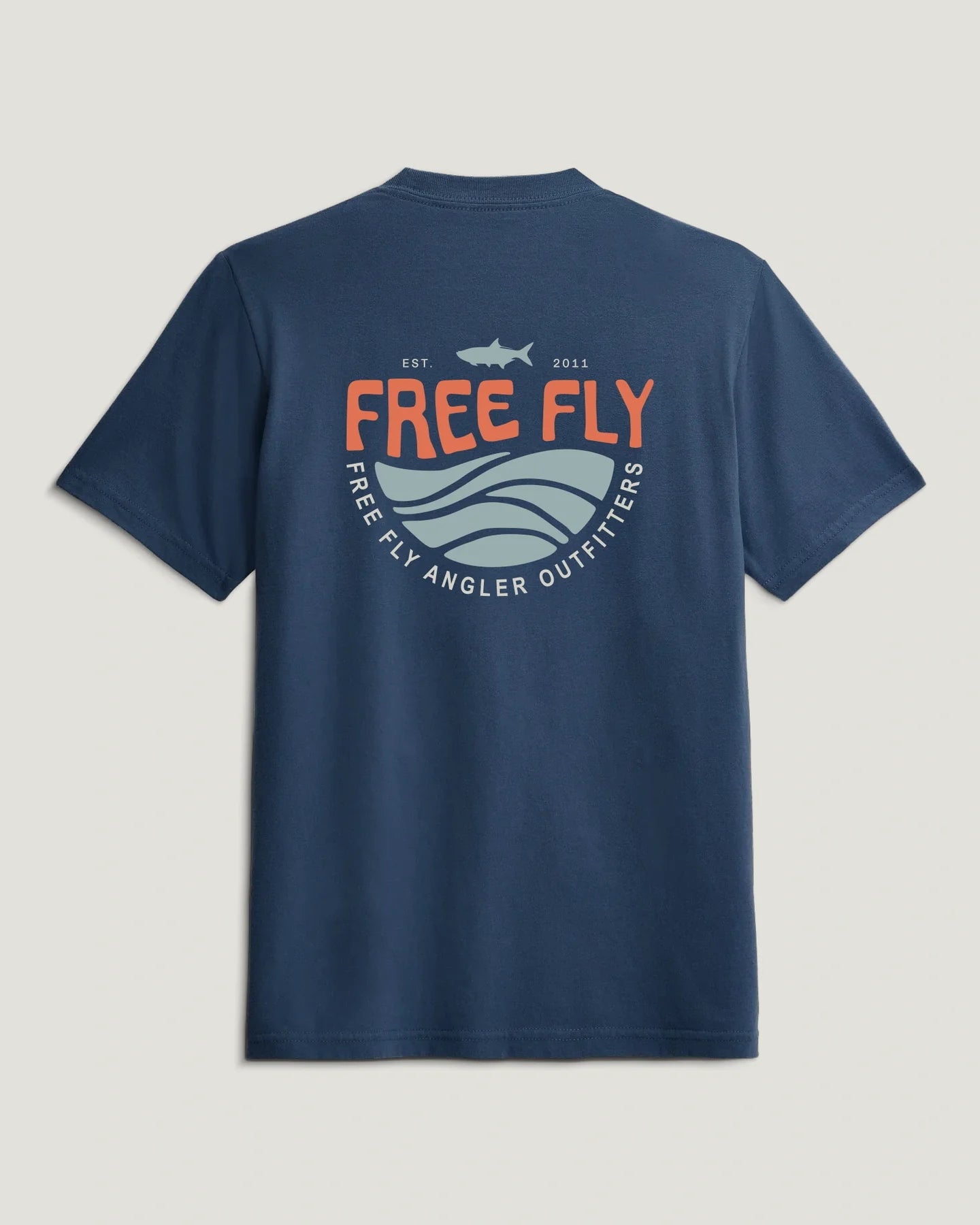 Youth Blue Edge Tee - True Navy